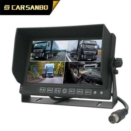 7" TFT LCD Quad car dashboard monitor for truck